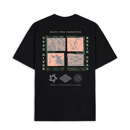 Brain Dead Neuro Free Association T-Shirt - Washed Black