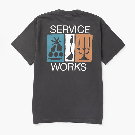 Service Works Nouirish Pocket Tee - Charcoal