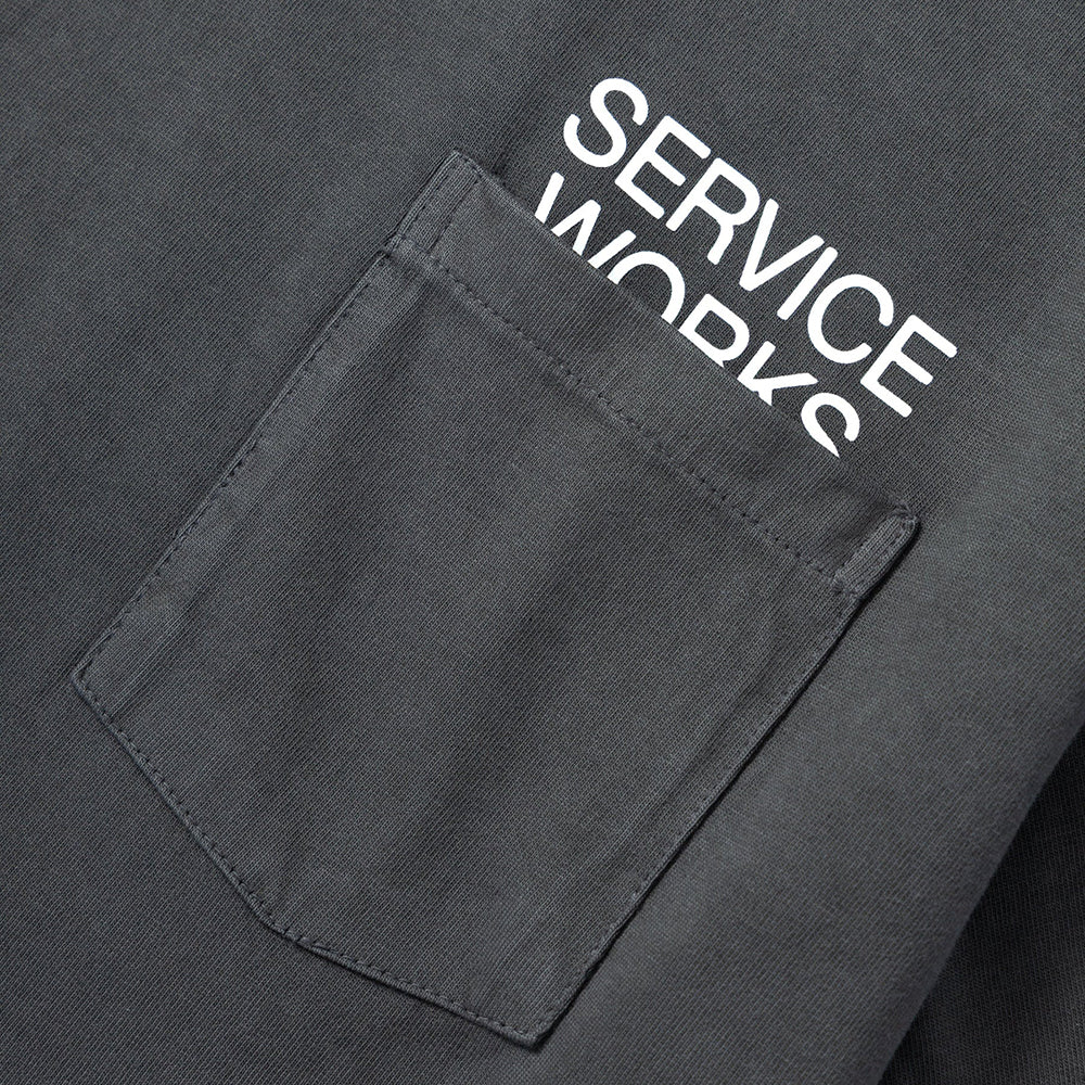 Service Works Nouirish Pocket Tee - Charcoal