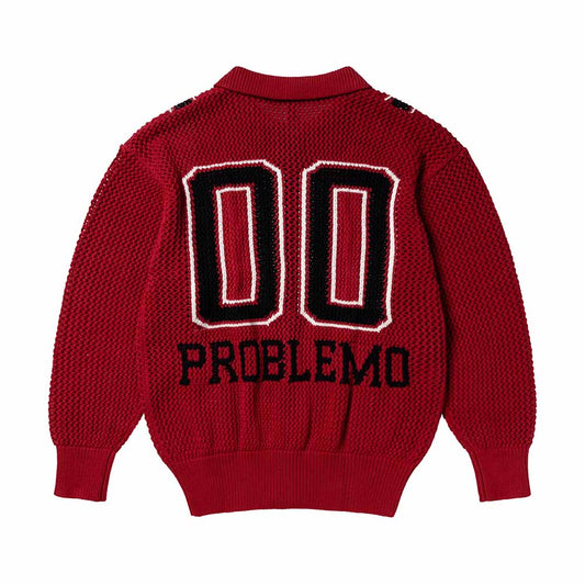 No Problemo NYP Sports Crochet Jumper - Red