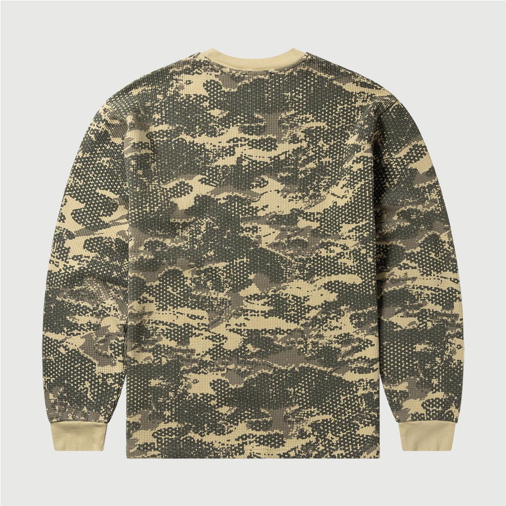 No Problemo Forest Waffle LS Tee - Sand