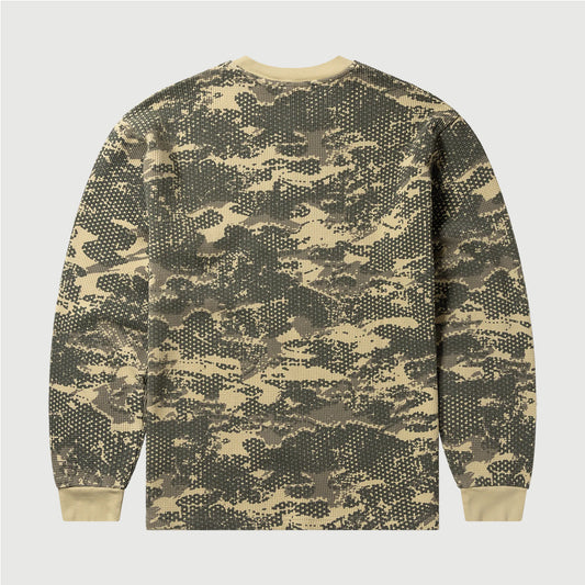 No Problemo Forest Waffle LS Tee - Sand