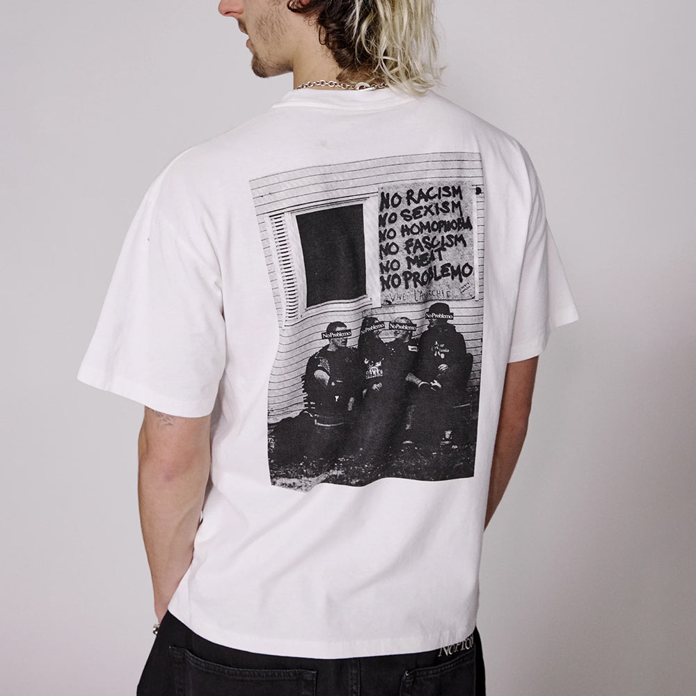 No Problemo No War SS Tee - White