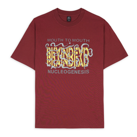 Brain Dead Nucleogenesis T-Shirt - Maroon