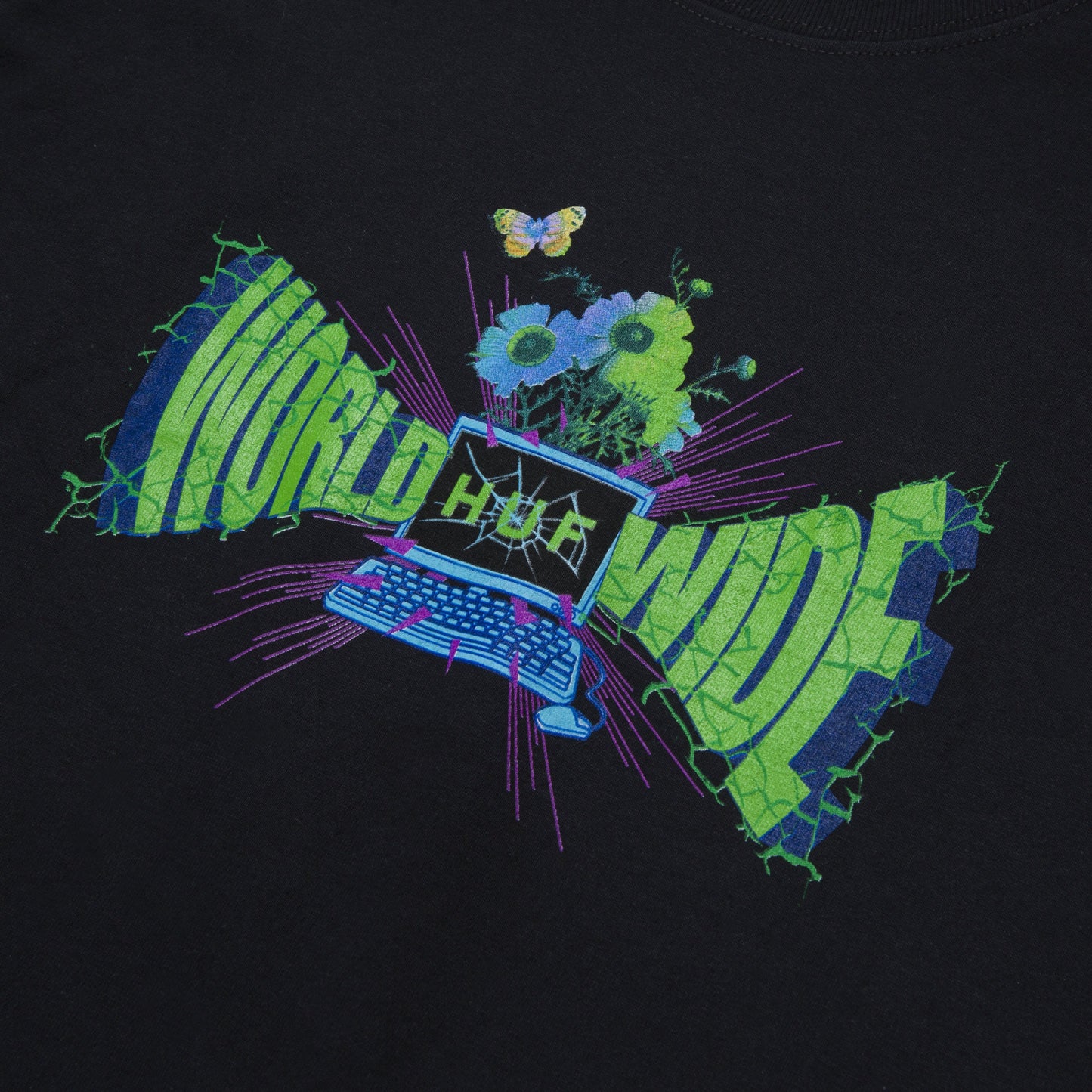 HUF Off-Line LS T-Shirt - Black