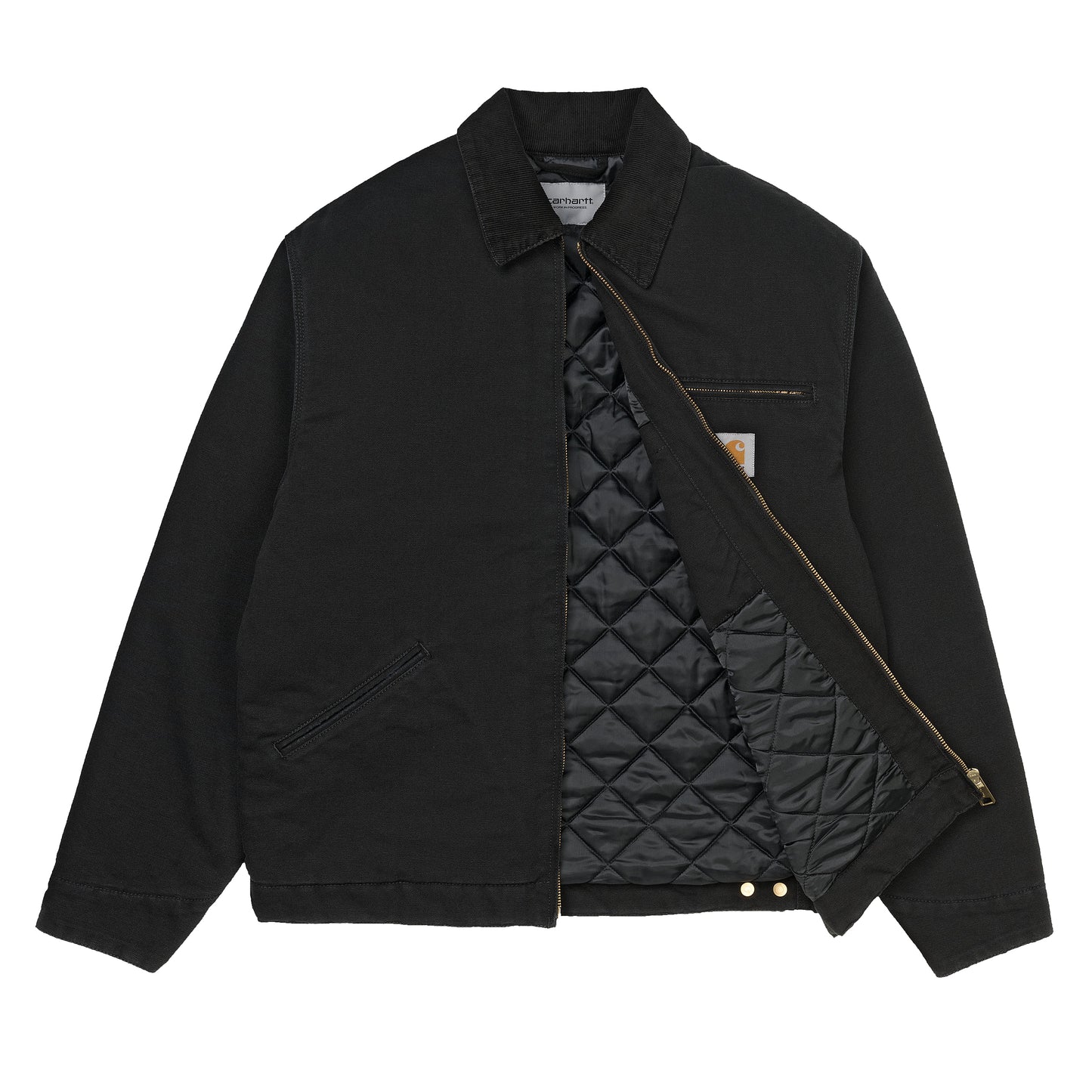 Carhartt WIP OG Detroit Jacket - Black Black Aged