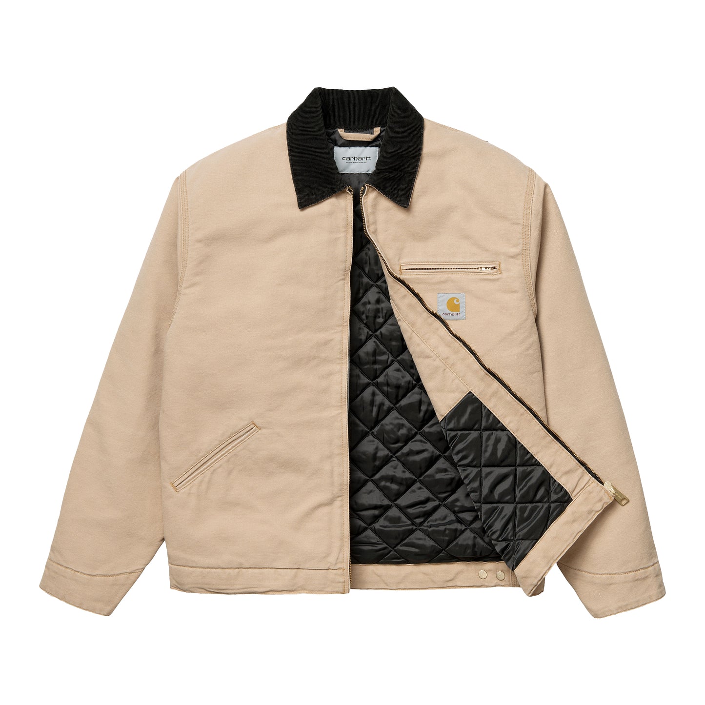 Carhartt WIP OG Detroit Jacket - Dusty Hamilton Brown Black Aged