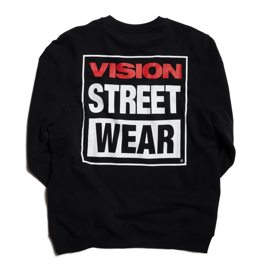 Vision Streetwear OG Box Logo Crew - Black