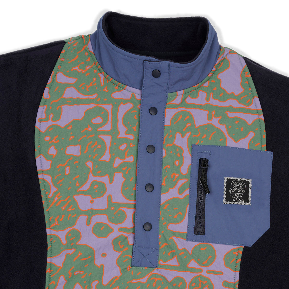 Brain Dead Org. Panel Polar Fleece PO - Geo Camo