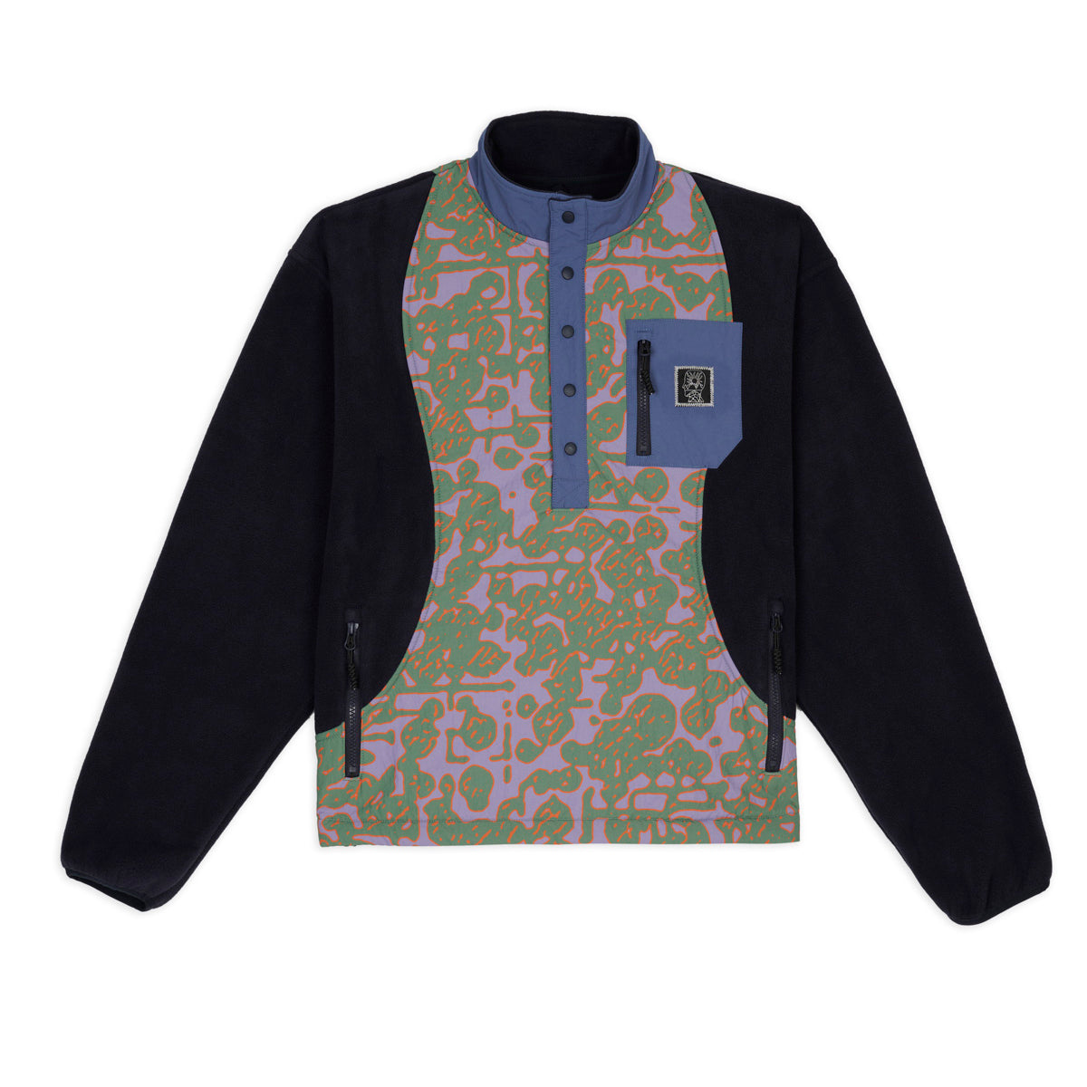 Brain Dead Org. Panel Polar Fleece PO - Geo Camo