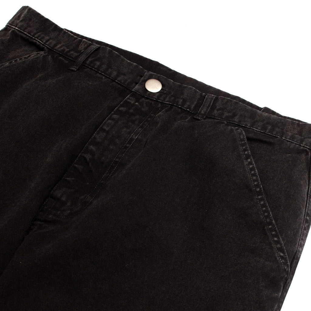 Awake NY Washed Cotton Work Pant - Black