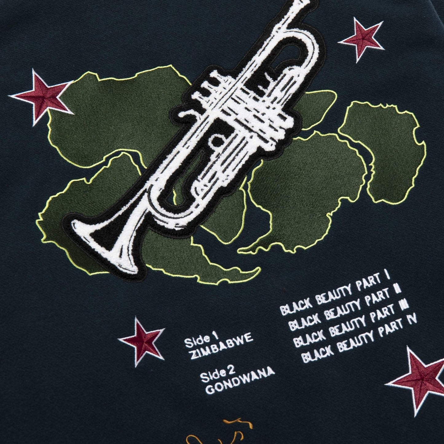 HUF X Miles Davis Pangea Varsity Jacket - Jade
