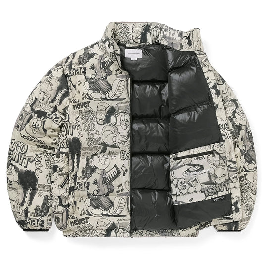 This Is Never That Pertex T Down Jacket - Graffiti
