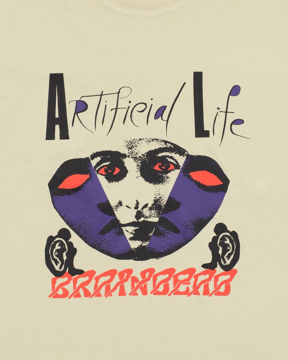 Brain Dead Artificial Life T-Shirt - Sand