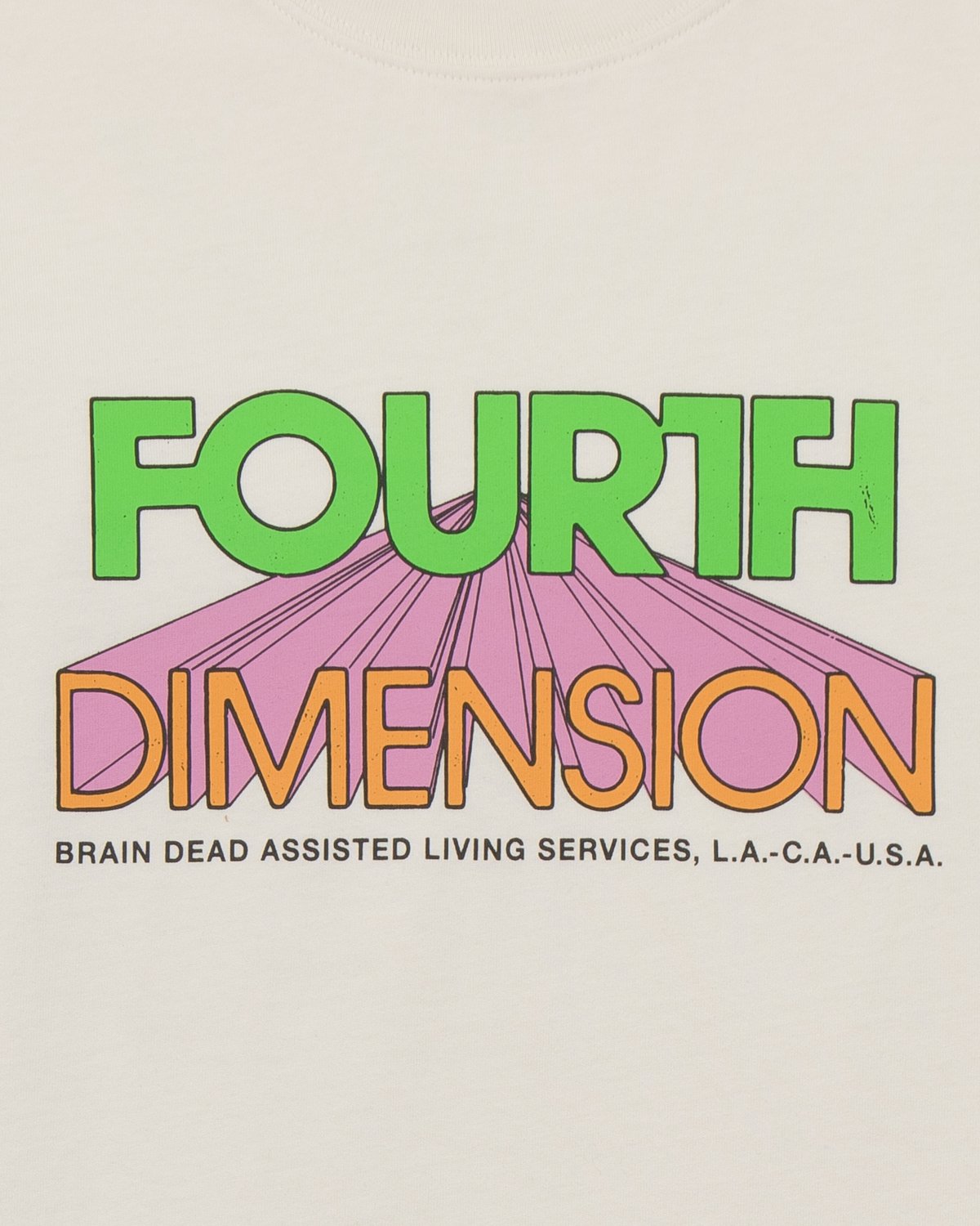 Brain Dead Fourth Dimension T-Shirt - Natural