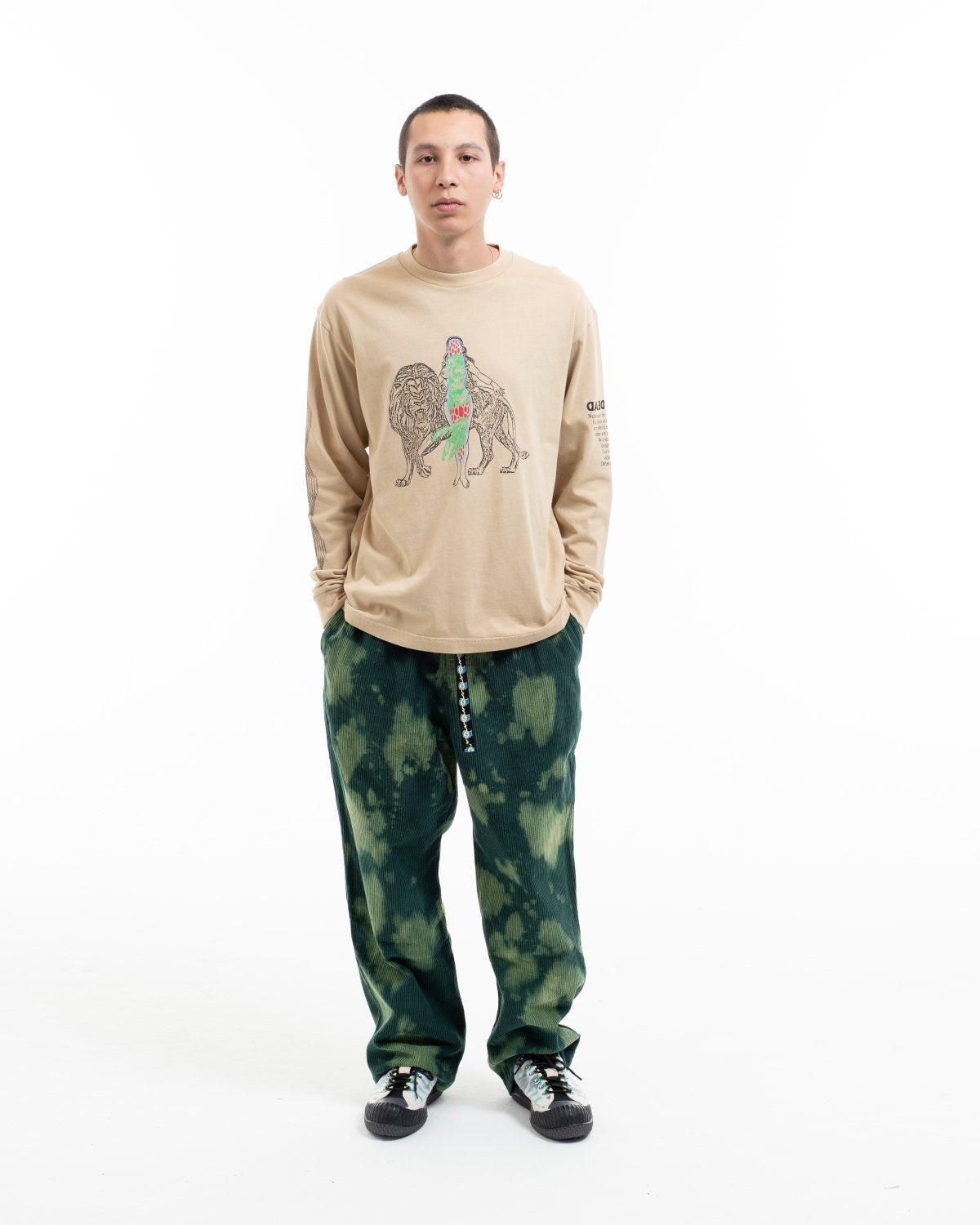 Brain Dead Heatwave LS T-Shirt - Tan Black