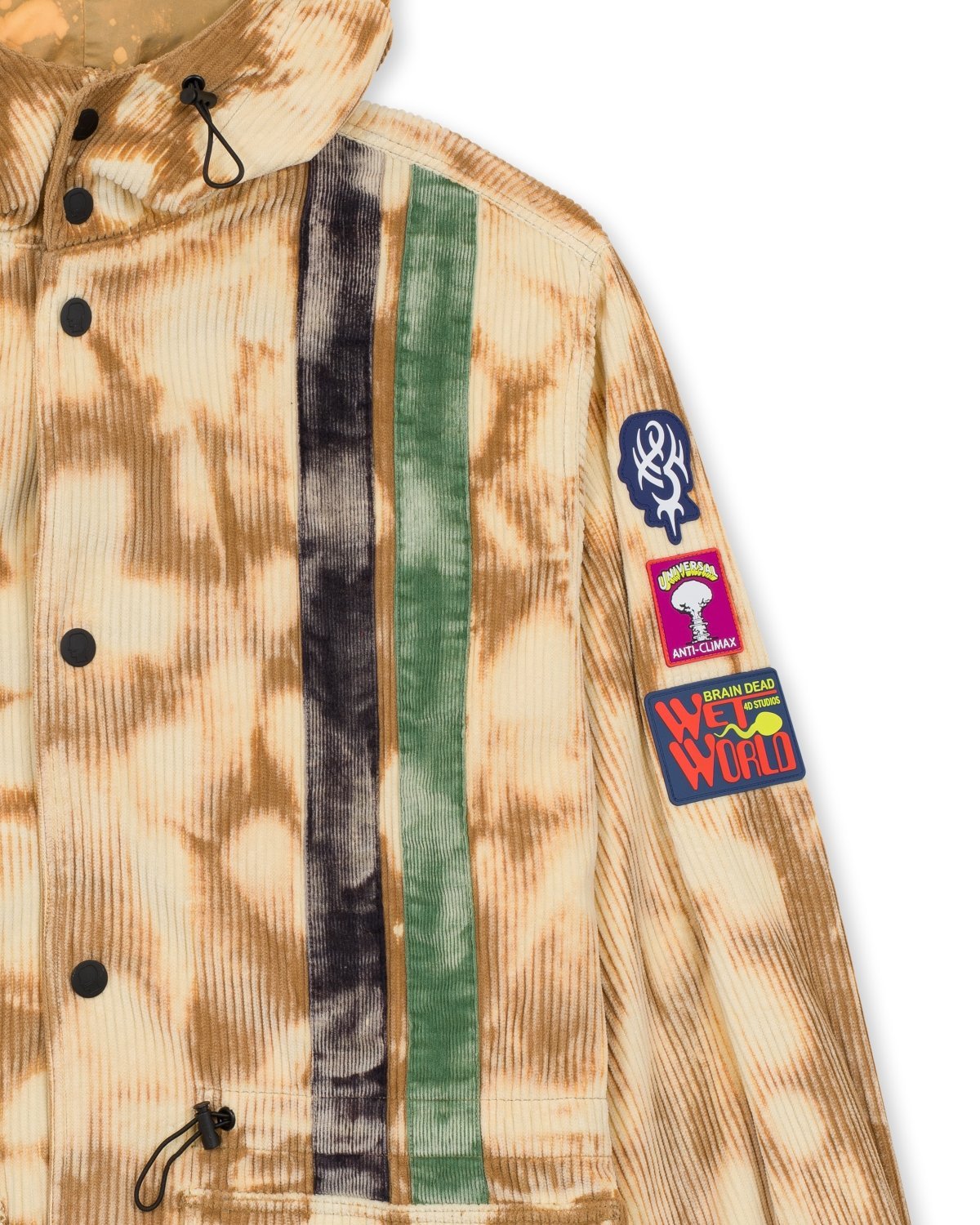 Brain Dead Corduroy Racing Jacket - Cream