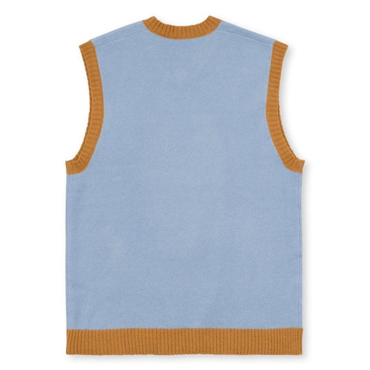 Brain Dead Kitty Cat Sweater Vest - Light Blue