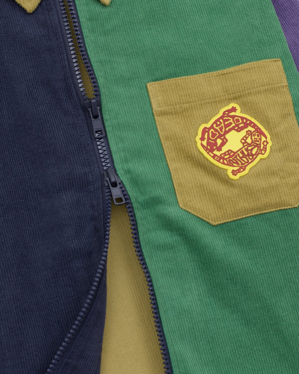 Brain Dead Lizards Wide Wale Zip Shirt - Multi