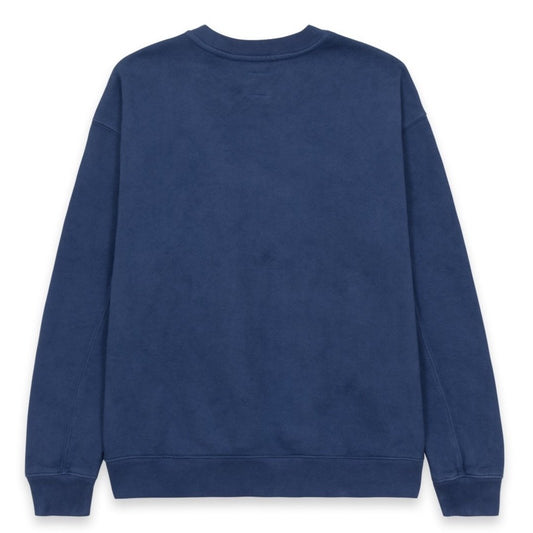 Brain Dead Relaxed Cat Sweatshirt - Washed Navy