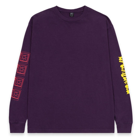 Brain Dead Uncertainties LS T-Shirt - Purple