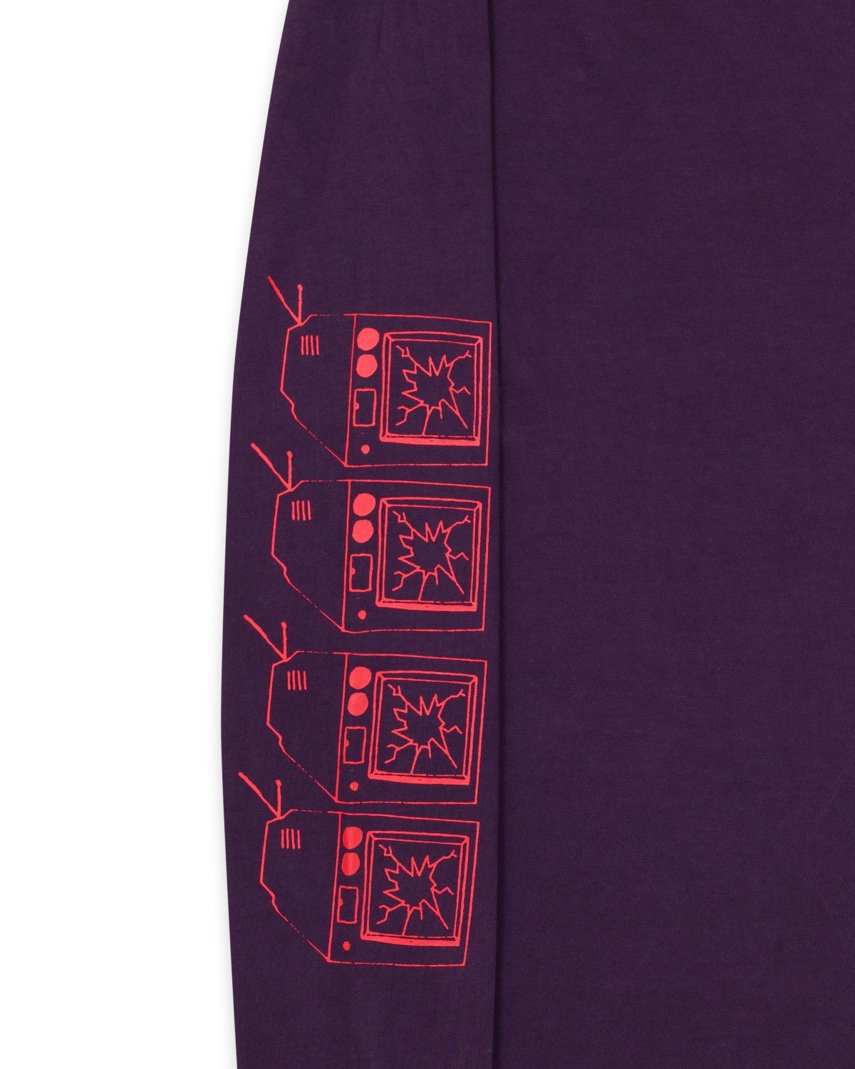 Brain Dead Uncertainties LS T-Shirt - Purple