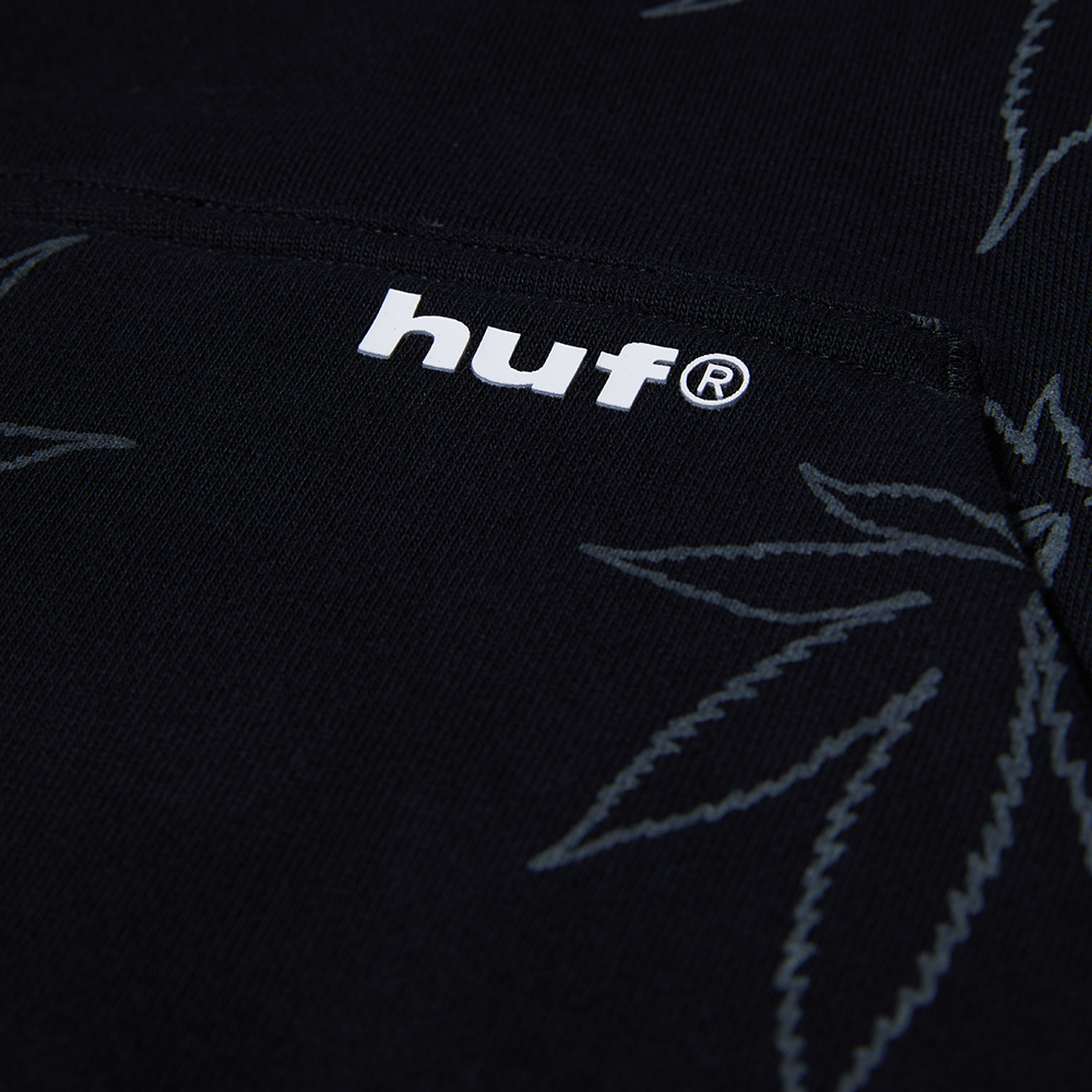 HUF Plantlife Fleece Hoodie - Black