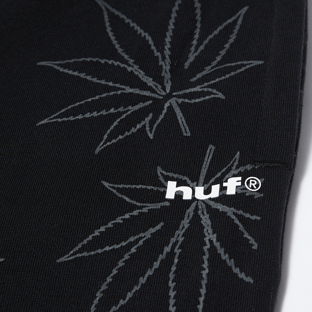 HUF Plantlife Fleece Pant - Black