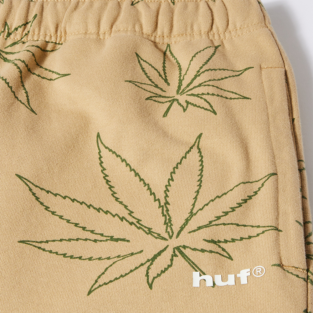 HUF Plantlife Fleece Pant - Oatmeal