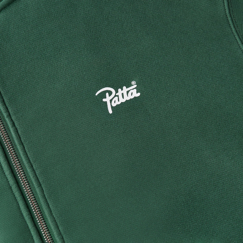Patta Classic Zip Up Hood - Bistro Green