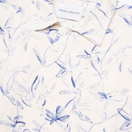 General Admission Print Linen Shirt