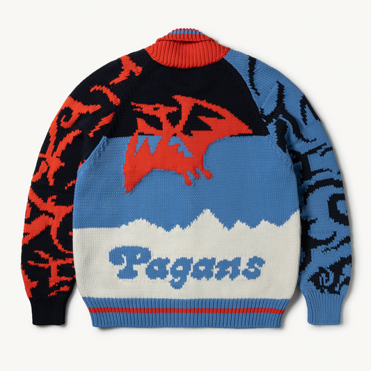Aries Arise Pterodactyl Varsity Knit - Multi