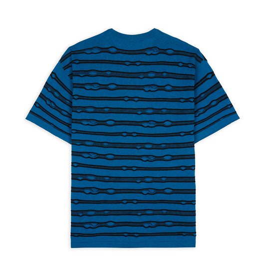 Brain Dead Puckered Stripe T-Shirt - Teal