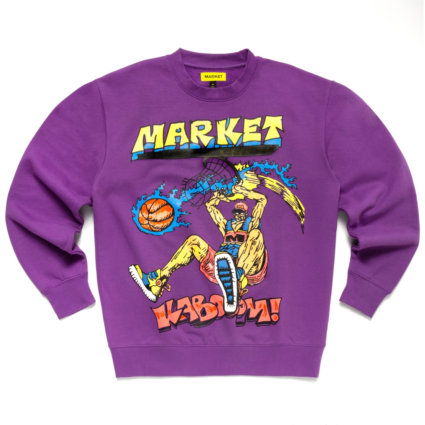 MARKET Slam Dunk Sketch Crew Sweat - Purple