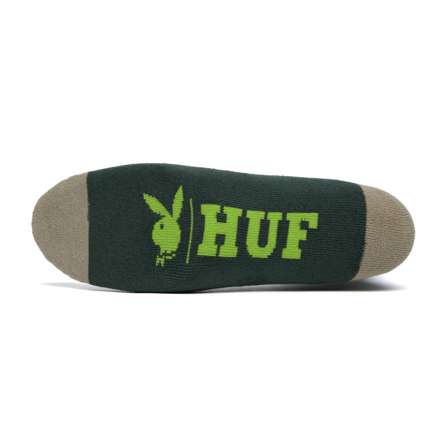 HUF x Playboy Rabbit Head Crew Socks - Forest Green