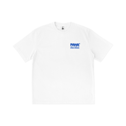 PAWA Speed Sports Racing T-Shirt - White