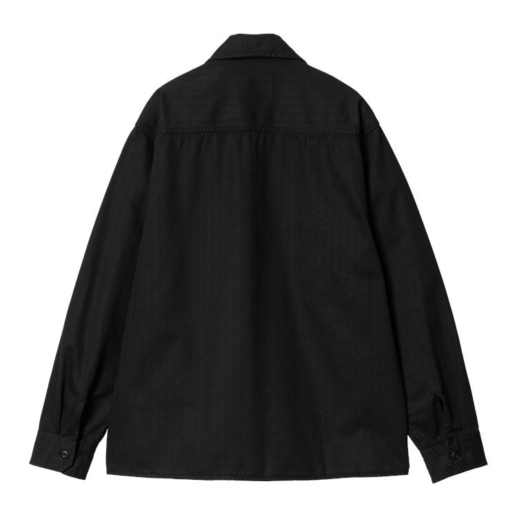 Carhartt WIP Rainer Shirt Jacket - Black Garment Dyed