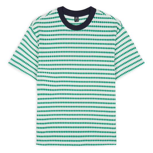 Brain Dead Raised Dot Striped T-Shirt - Sea Foam