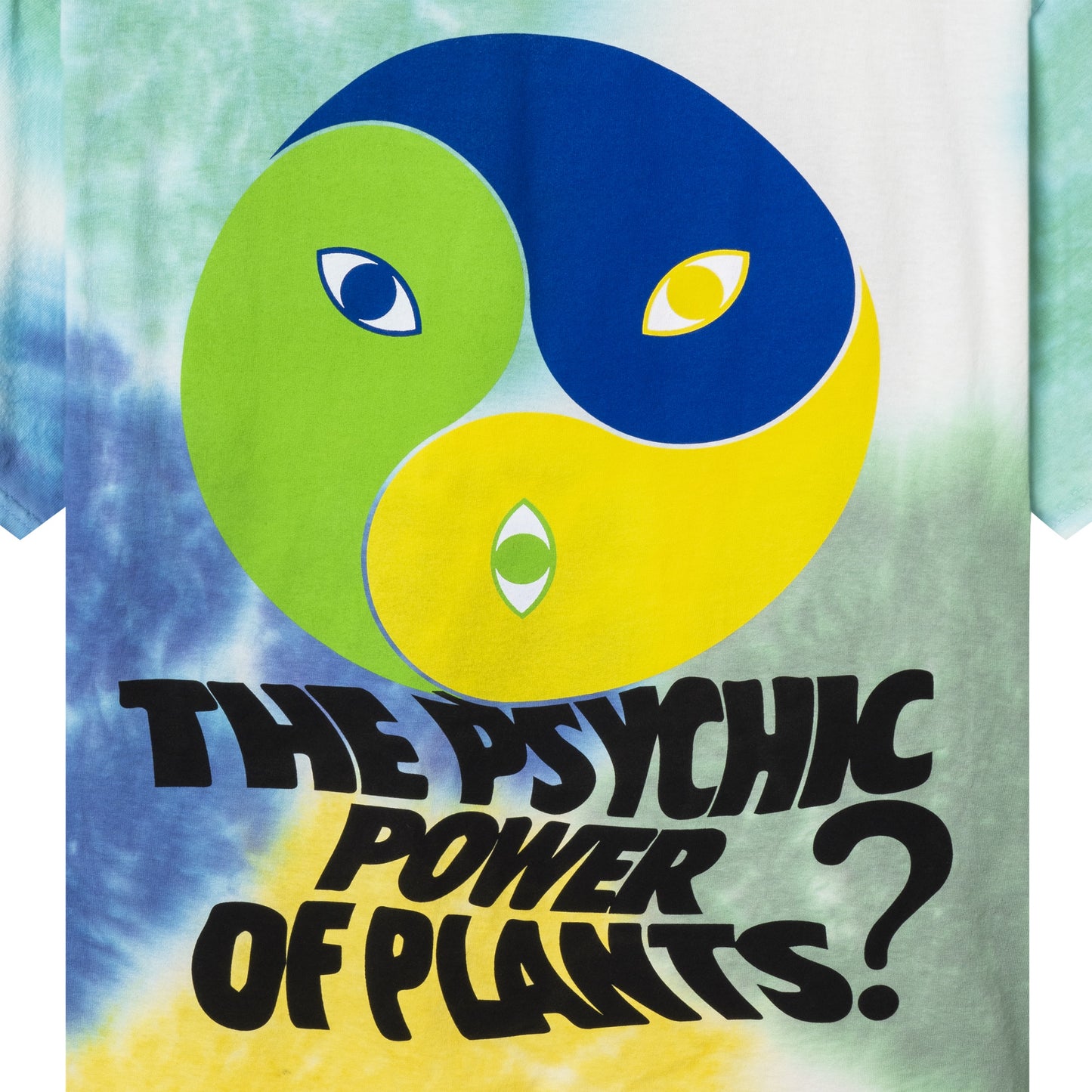 Real Bad Man Psychic Plant Tie Dye T-Shirt - Blue