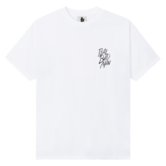 Real Bad Man Smoke Screen T-Shirt - White