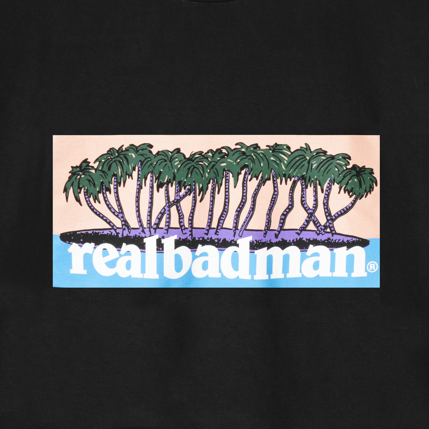 Real Bad Man Alohahaha T-Shirt - Black