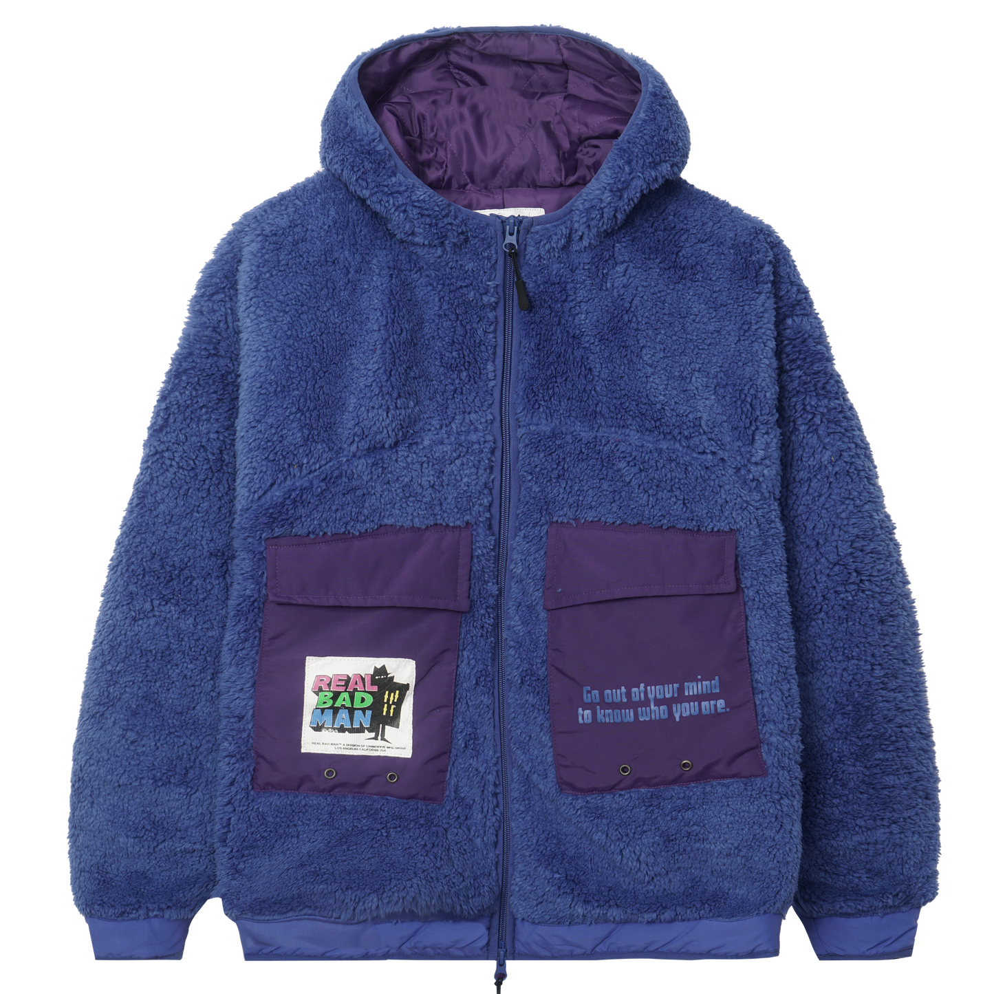 Real Bad Man Out Of Mind BOA Jacket - Blue