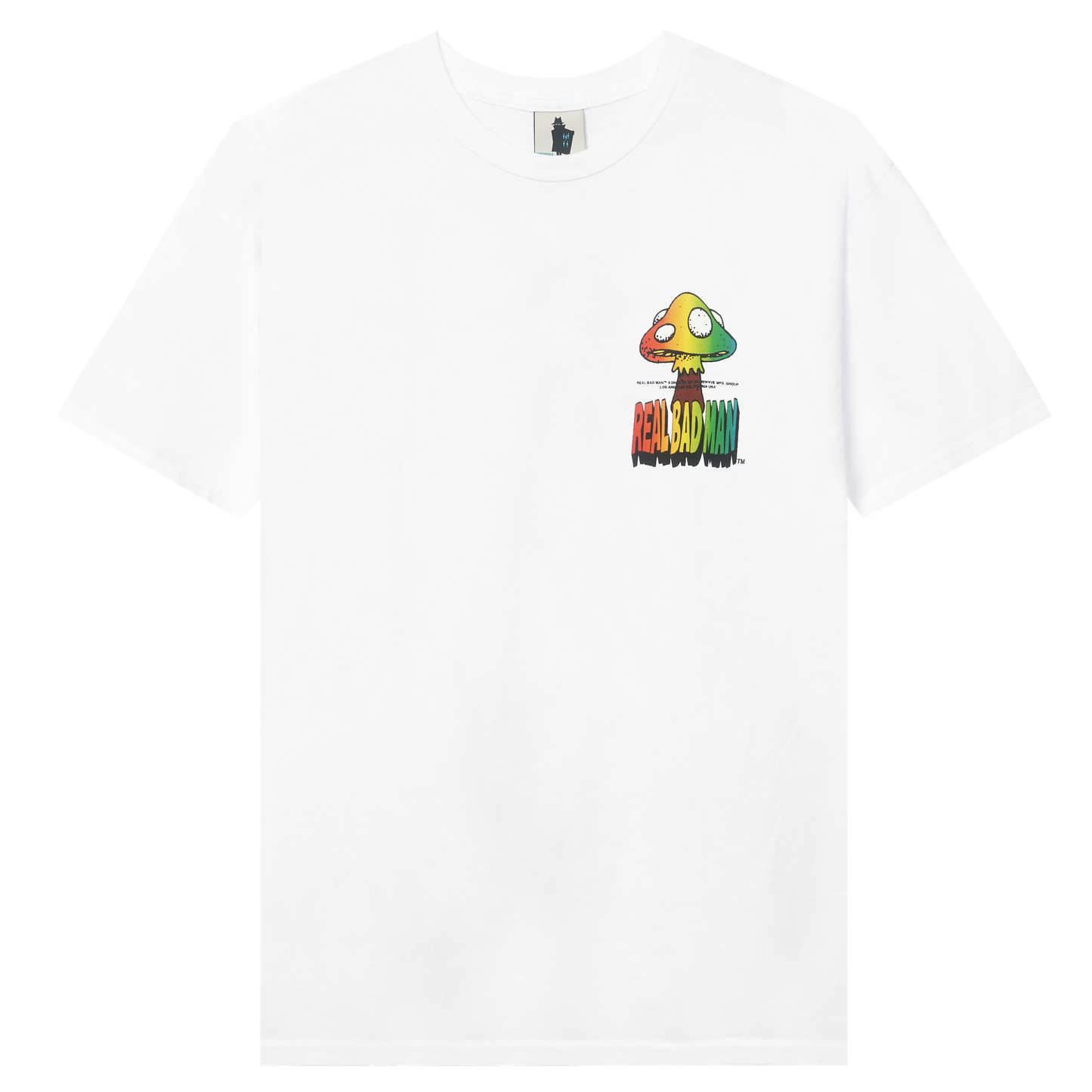 Real Bad Man Shroomer T-Shirt - White