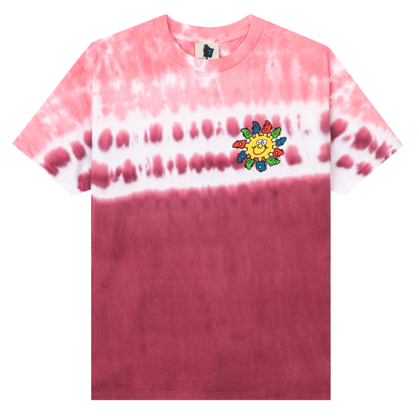 Real Bad Man Delic Sun Tie Dye T-Shirt - Pink