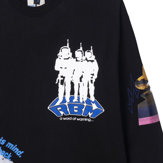 Real Bad Man Hardcore Sci-Fi LS T-Shirt - Black