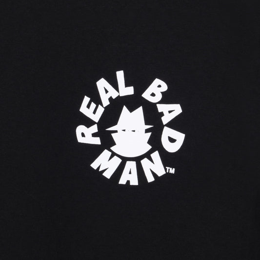 Real Bad Man Circle LS T-Shirt - Black