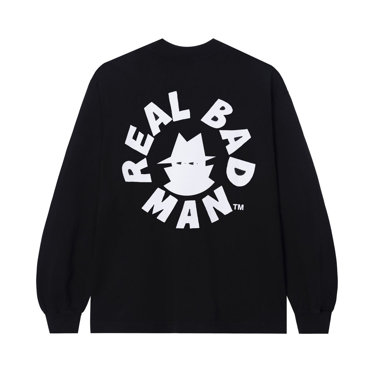 Real Bad Man Circle LS T-Shirt - Black
