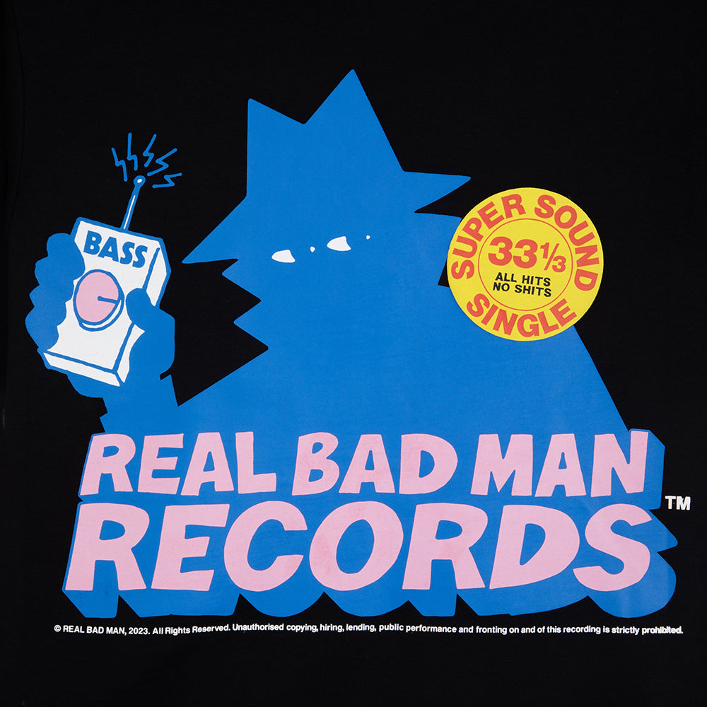 Real Bad Man Records T-Shirt - Black