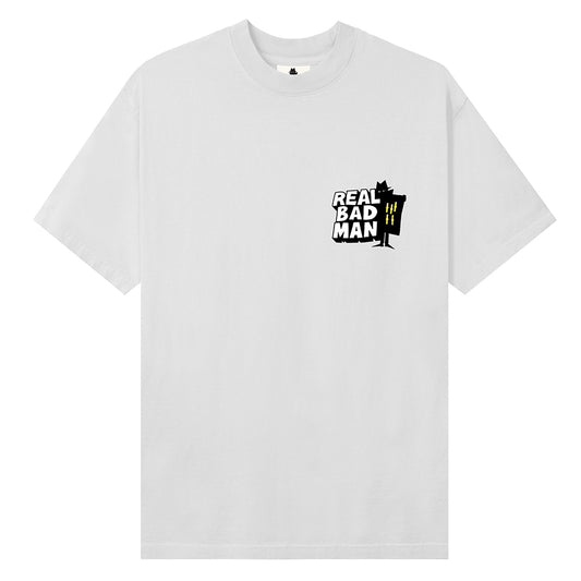 Real Bad Man Who Goes There T-Shirt - White