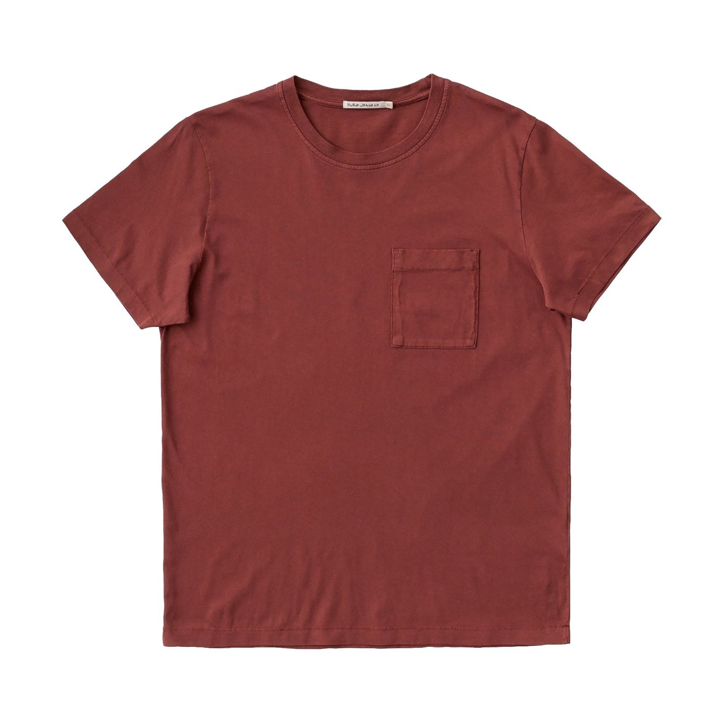 Nudie Jeans Co. Roy One Pocket T-Shirt - Brick Red